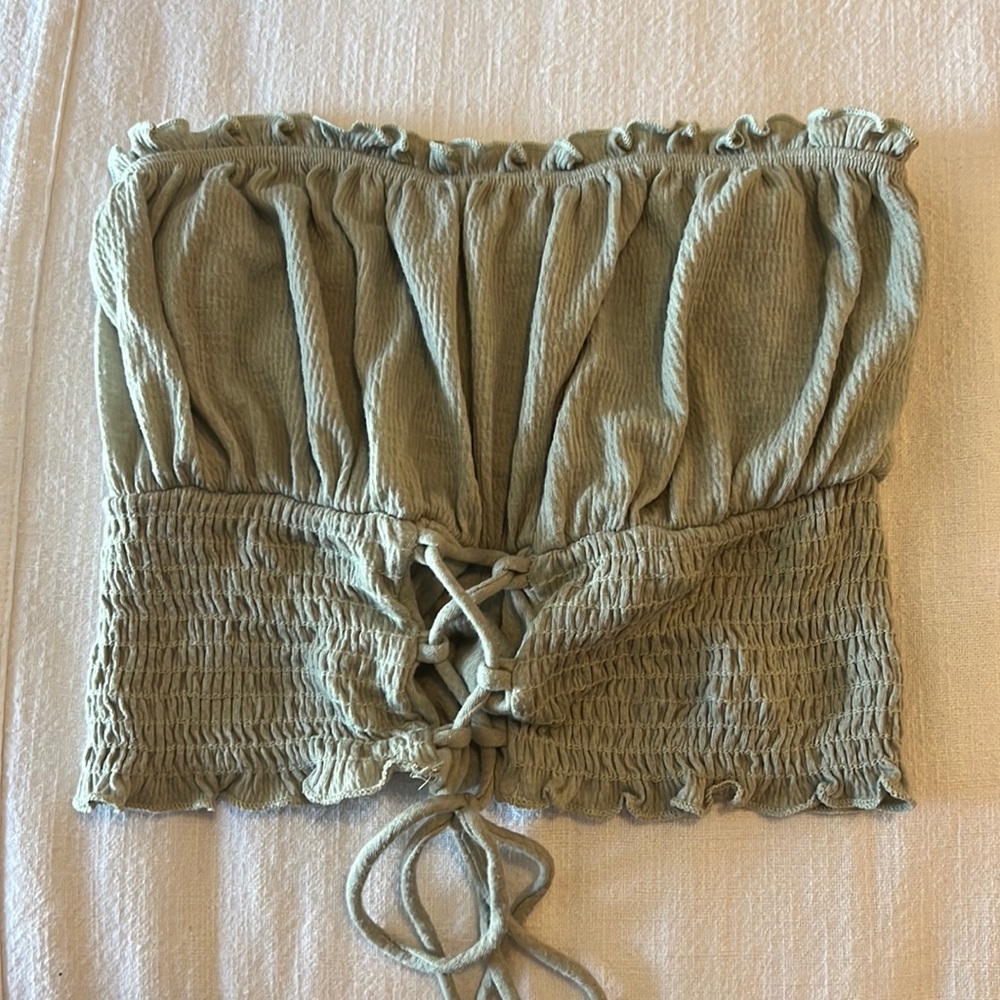 UO Green corset top